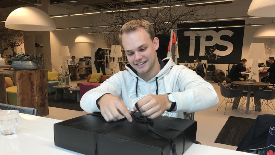 Joris wint de pitchwedstrijd van TPS